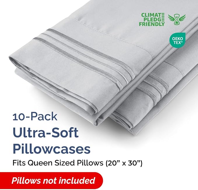 Queen Pillow Cases Set of 10 - Image 2
