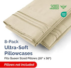 Queen Pillow Cases Set of 8 - Image 2
