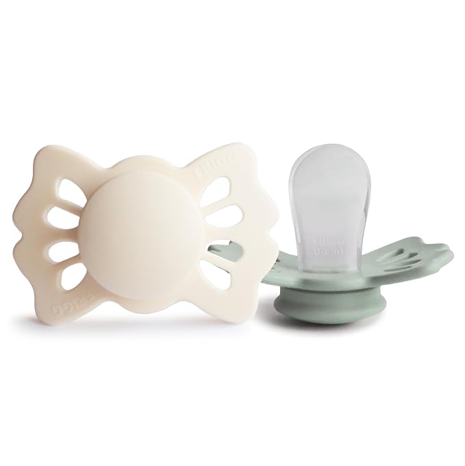FRIGG Lucky Symmetrical SilkySoft Silicone Baby Pacifier | Made in Denmark | by mushie