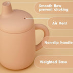 Cuddle Campus Sippy Cups 7OZ, Baby Cups, Shatterproof Silicone Straw Cup - Image 4