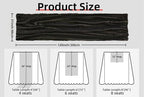 FEXIA Black Table Runner Cheesecloth 30x118 Inches Halloween Table Decor Rustic - Image 2