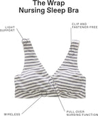 Motherhood Maternity Womens Soft Cotton Spandex Wrap Front Maternity & Nursing - Image 5