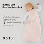 BubblePanda Rayon Made from Bamboo Sleep Sack 12-18 Months 0.5 Tog Soft - Image 2