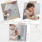 Moonkie Silicone Baby Sippy Cups | 3 Stages Training Cup Straw Cup - Image 5