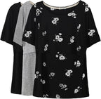 Smallshow Women's Maternity Nursing Tops Short Sleeve Breastfeeding Clothes by Smallshow