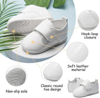 ohsofy Infant Baby Boy Oxford Shoes PU Leather Loafers Rubber and Soft Sole - Image 4