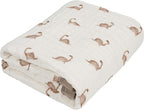 Organic Cotton Muslin Baby Blanket by Natchiketa