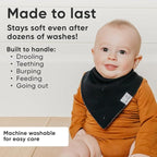 Copper Pearl 4 Pack Soft Cotton Baby Bibs - Image 3