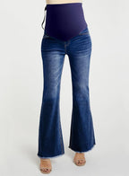 BLENCOT Maternity Jeans for Women Over Belly Pregnancy Pants Comfy Pregnant - Image 2