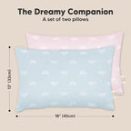 KeaBabies 2-Pack Toddler Pillow 13x18 - Image 3