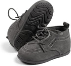 ohsofy Infant Baby Boy Oxford Shoes PU Leather Loafers Rubber and Soft Sole - Image 4