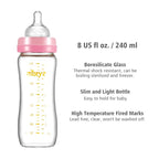 Matyz 8 Ounce Glass Baby Feeding Bottle - Image 3