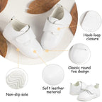 ohsofy Infant Baby Boy Oxford Shoes PU Leather Loafers Rubber and Soft Sole - Image 4