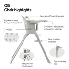 Mompush Olli 7-in-1 Convertible High Chair - Image 4
