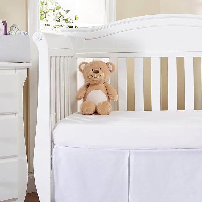 UOMNY Crib Sheet White Fitted Crib Sheets Baby Sheet - Image 4