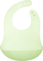 Olababy Fold N Go Silicone Baby Bib w Travel Case | Lightweight Design Eases by Olababy