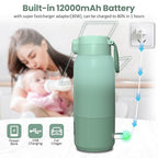 Portable Bottle Warmer for Travel, 17oz Portable Milk Warmer for Baby Fast - Image 4