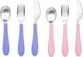 Kids Stainless Steel Utensils Set by WeeSprout