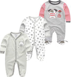 Kiddiezoom Baby and Toddler Boys'Snug Fit Footed One-Piece Romper Jumpsuit by Kiddiezoom