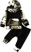 2Pcs Baby Boys Hoodie Tops Pants Set Dinosaur Deer Print Sweatsuit Fall Winter by CIYCUIT