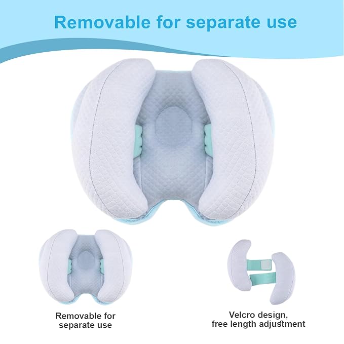 KAKIBLIN Baby Head Neck Support Pillow, 2 in 1 Banana Neck Pillow - Image 5