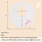 Bamery Baby Bandana Bibs White Cotton Drool Bibs - Image 6
