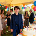Boys Formal Suit Set 4 Pieces Kids Tuxedo Ring Bearer Outfit - Image 6