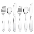 Lehoo Castle Toddler Utensils, Kids Silverware Set Stainless Steel, Metal by LehooCastle