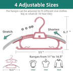 24 Pack Adjustable Baby Clothes Hangers - Image 2