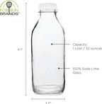 Fox Run Glass Classic Milk Bottle - Image 6
