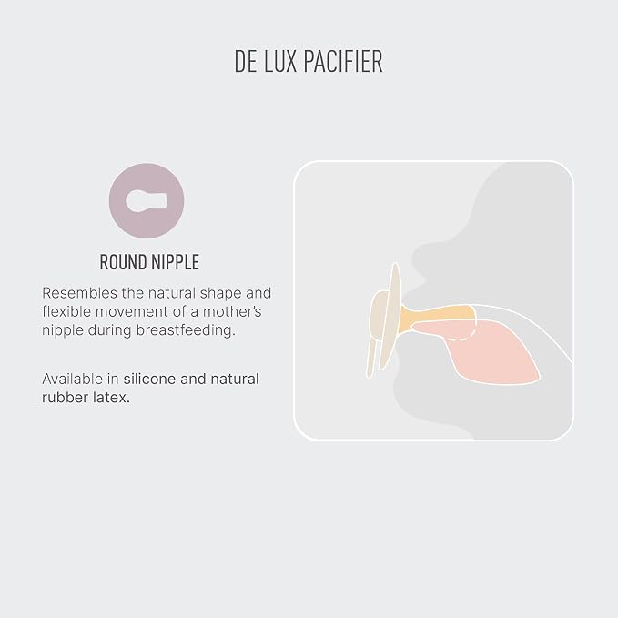 BIBS Pacifiers - De Lux Collection | BPA-Free Baby Pacifier | Made in Denmark | - Image 3
