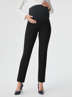 AFITNE Maternity Pants for Work Over The Belly Straight Leg Dress Slacks - Image 2