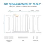 Baby Gate for Stairs 29-52 Inch Wide, Safety Gate for Baby Adjustable Pet Gate - Image 2