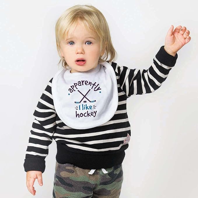 ChalkTalkSPORTS Hockey Baby & Infant Bibs | Soft Microfiber Ice Hockey Baby Bibs - Image 2