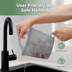 Haakaa Silicone Travel Microwave Steamer & Steriliser Bag, 30oz/900ml Reusable - Image 6