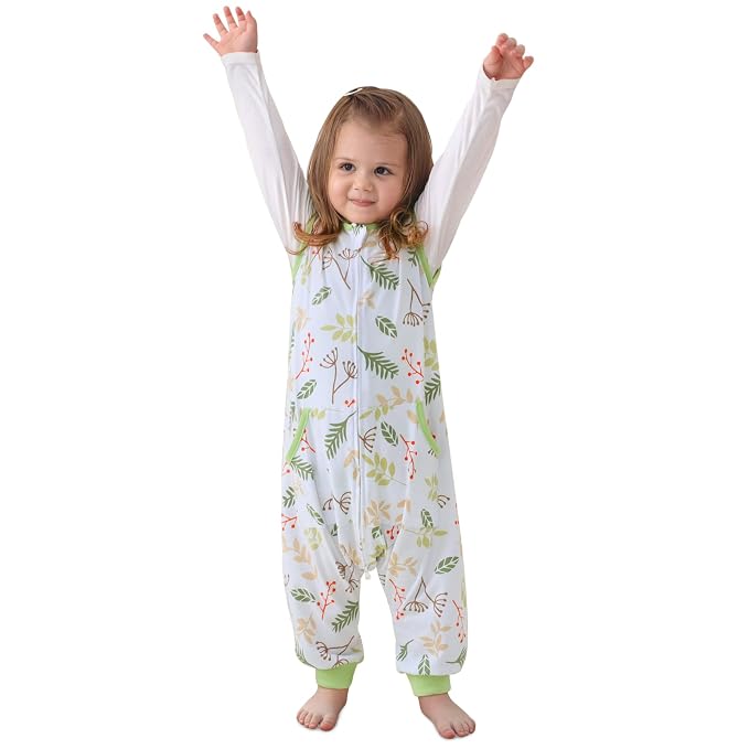 WONDAY Toddler Sleep Sack with Feet, 0.5 Tog Sleeping Sacks by WONDAY