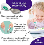 doddl Toddler Utensils, Ergonomic Fork and Spoon Set - Image 4