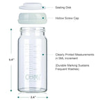 COMI Wide Neck Glass Breastmilk Collection n Storage Bottle, 8oz - Image 3