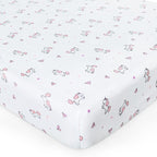 Girl Crib Sheets 2-Pack, Fitted 52'' x 28'' - Image 3