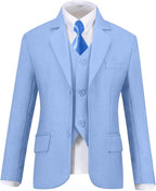 Visaccy Boys Suits Slim Fit Dress Clothes Ring Bearer Outfit - Image 3