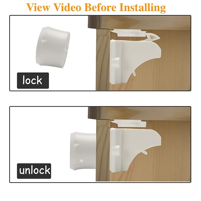 Vmaisi Adhesive Magnetic Cabinet Locks - Image 4