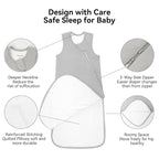BubblePanda Rayon Made from Bamboo Sleep Sack 12-18 Months 0.5 Tog Soft - Image 3