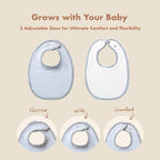8-Pack Cotton Baby Drool Bibs - Image 3
