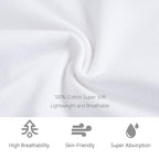 Hakochia Burp Cloths for Baby Boy & Girl Organic Cotton Large Unisex Burp - Image 9
