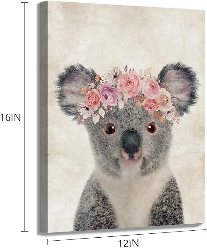 ORIDOMY Retro Koala Canvas Wall Art Country Animal Printing Funny Koala - Image 7