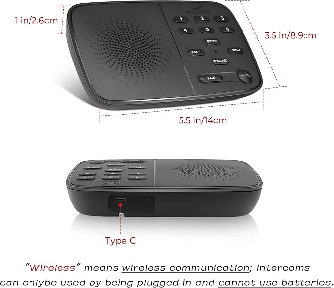 Hosmart Intercoms Wireless for Home UltraSpeak Pro, 2024 Full Duplex Wireless - Image 8