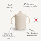 mushie Trainer Sippy Cup | Made in Denmark | Leak Resistant Twist-Off Lid & - Image 8