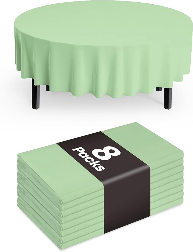 Pureegg Plastic Table Cloth Disposable 8 Pack, Easter Party, Decorative by Pureegg