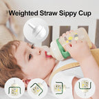 PPSU No Spill Sippy cups, Weighted Straw Toddler Water Bottle - Image 6