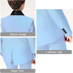 Boys Suit for Toddler Tuxedo Kids Formal Suits Set 5 Pieces Wedding Outfit - Image 4